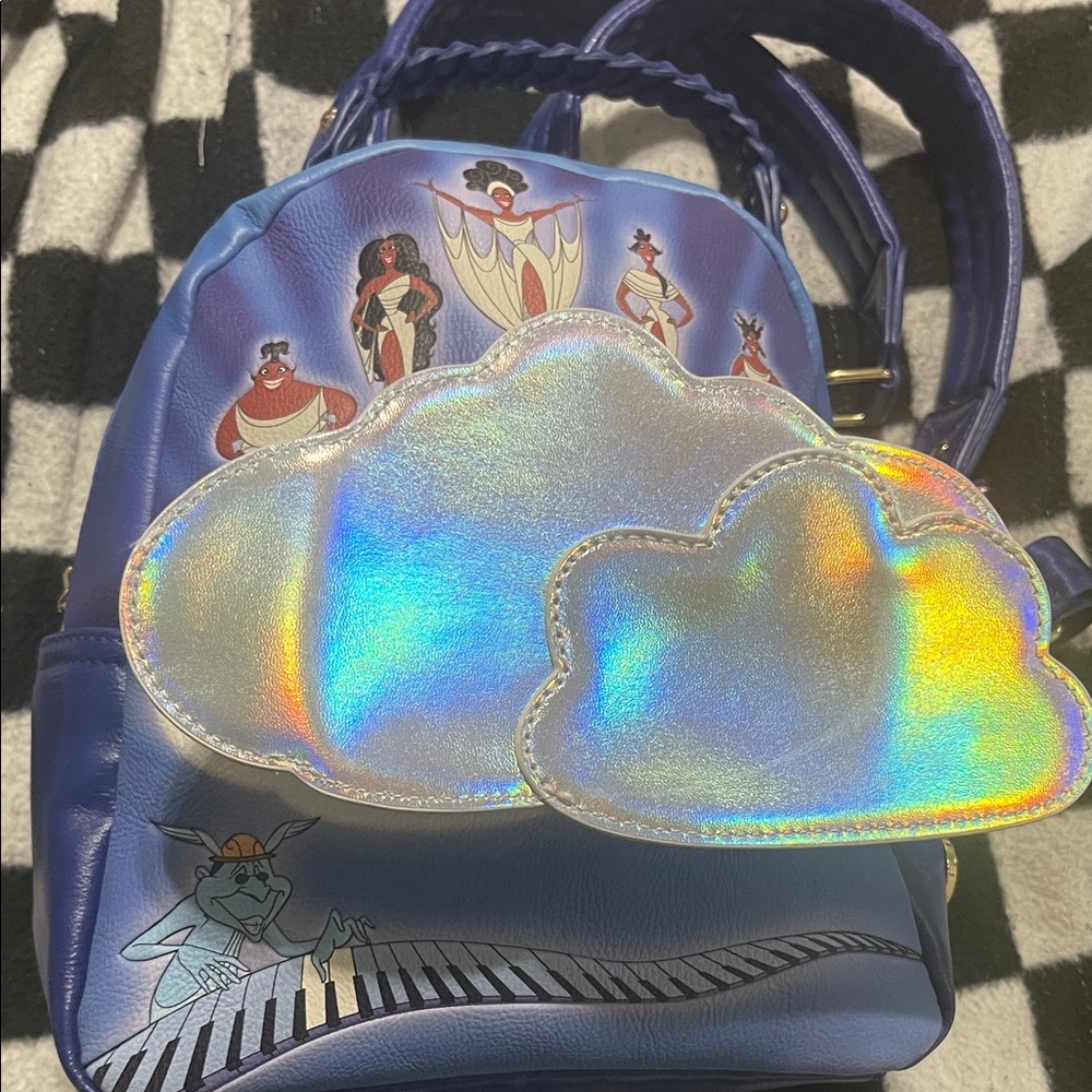 Holographic Cloud Kids Backpack